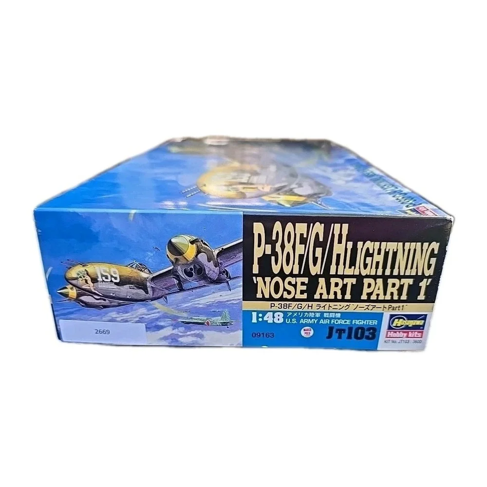 Hasegawa 1/48 P-38F/G/H Lightning 'Nose‎ Art Part1' Model Kit 09163 Sealed Parts